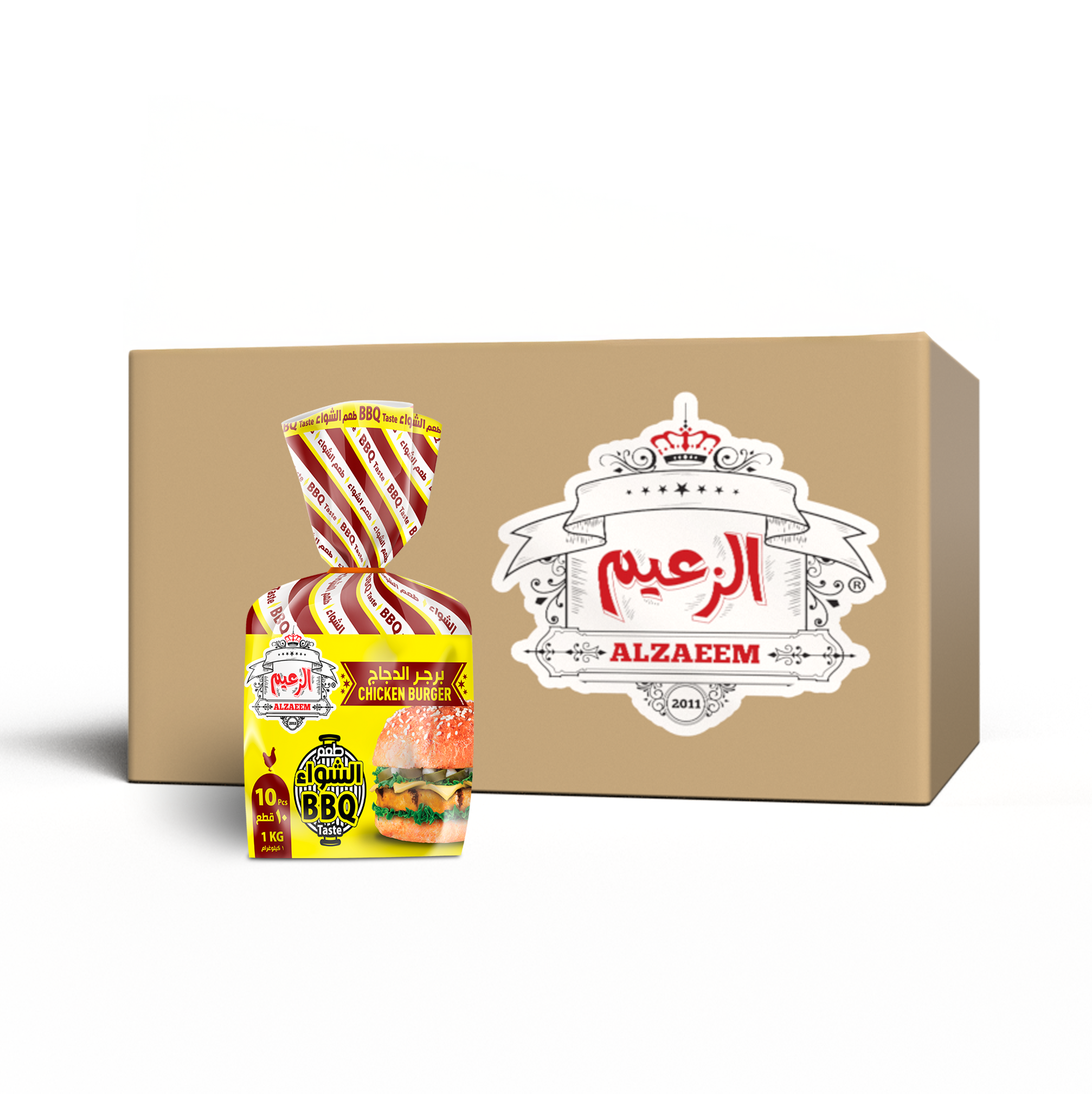 BBQ Chicken Burger 100g 6 PCS