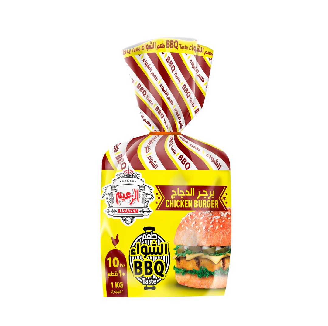 Alzaeem - BBQ Chicken Burger 100g (1kg)