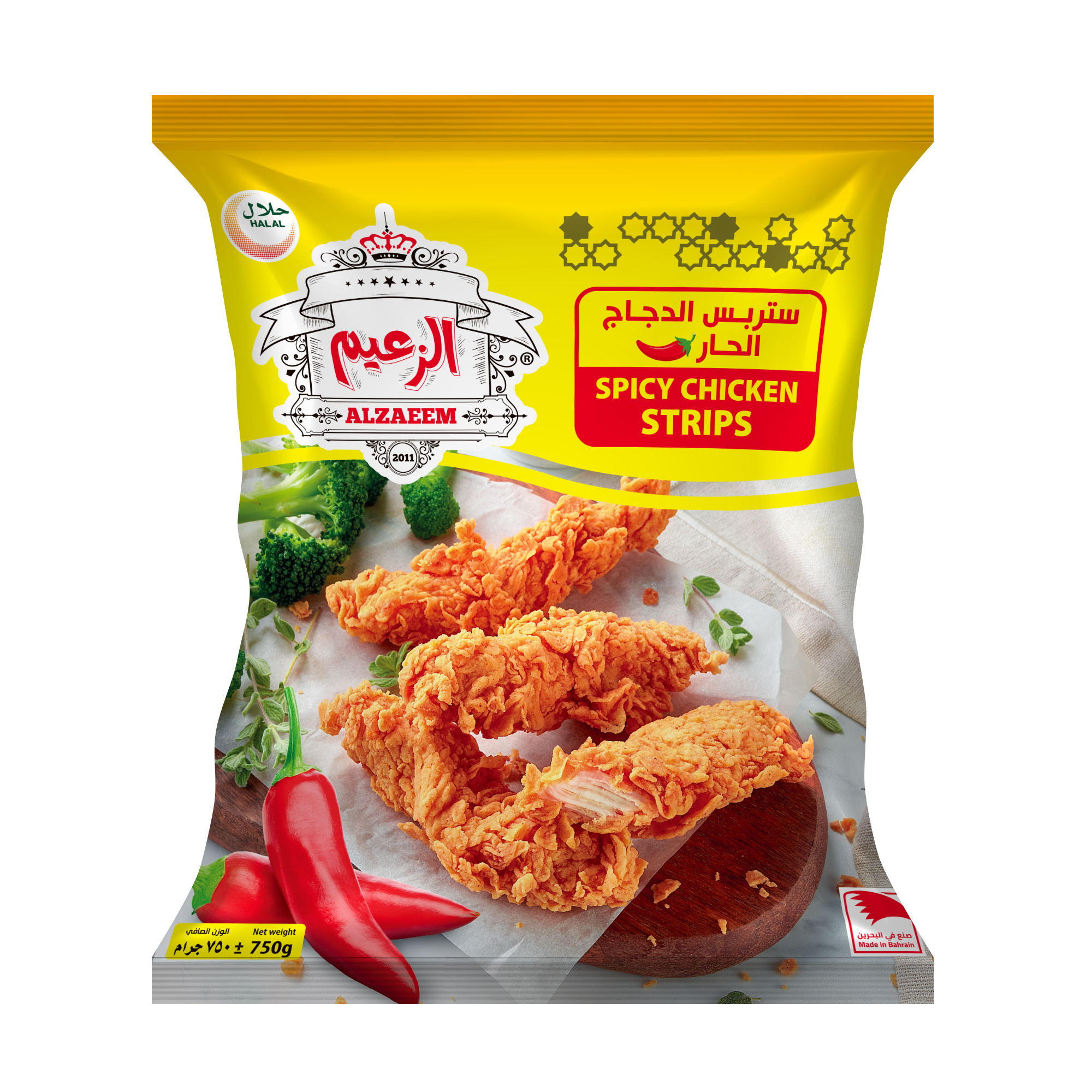 Chicken Strips spicy 750Grm